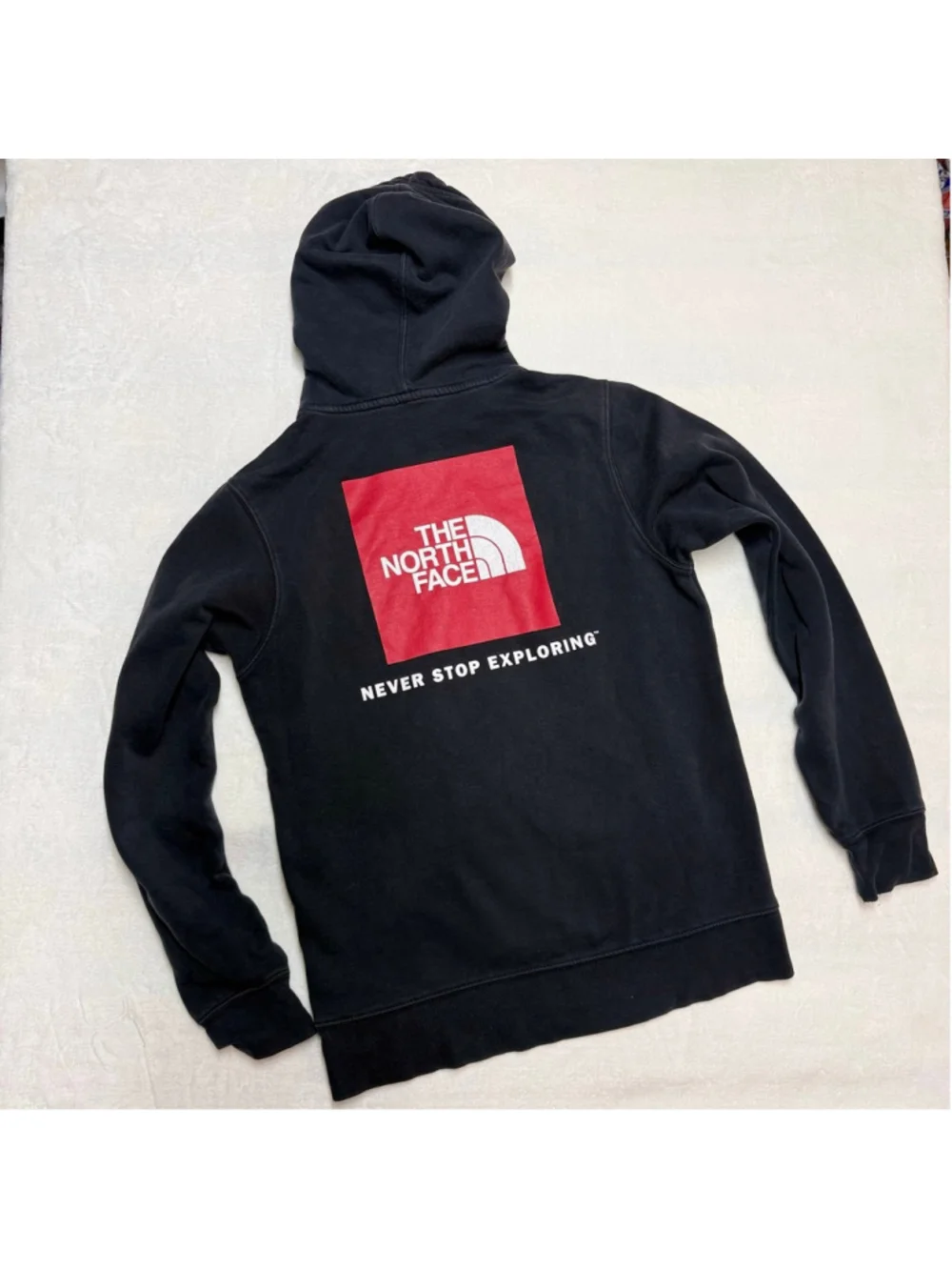 Men's‎ The North Face Black Red Logo Hoodie Standard Small